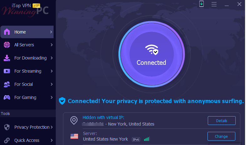 iTop VPN 5.0.0 Crack 2023 + License Key Free Download